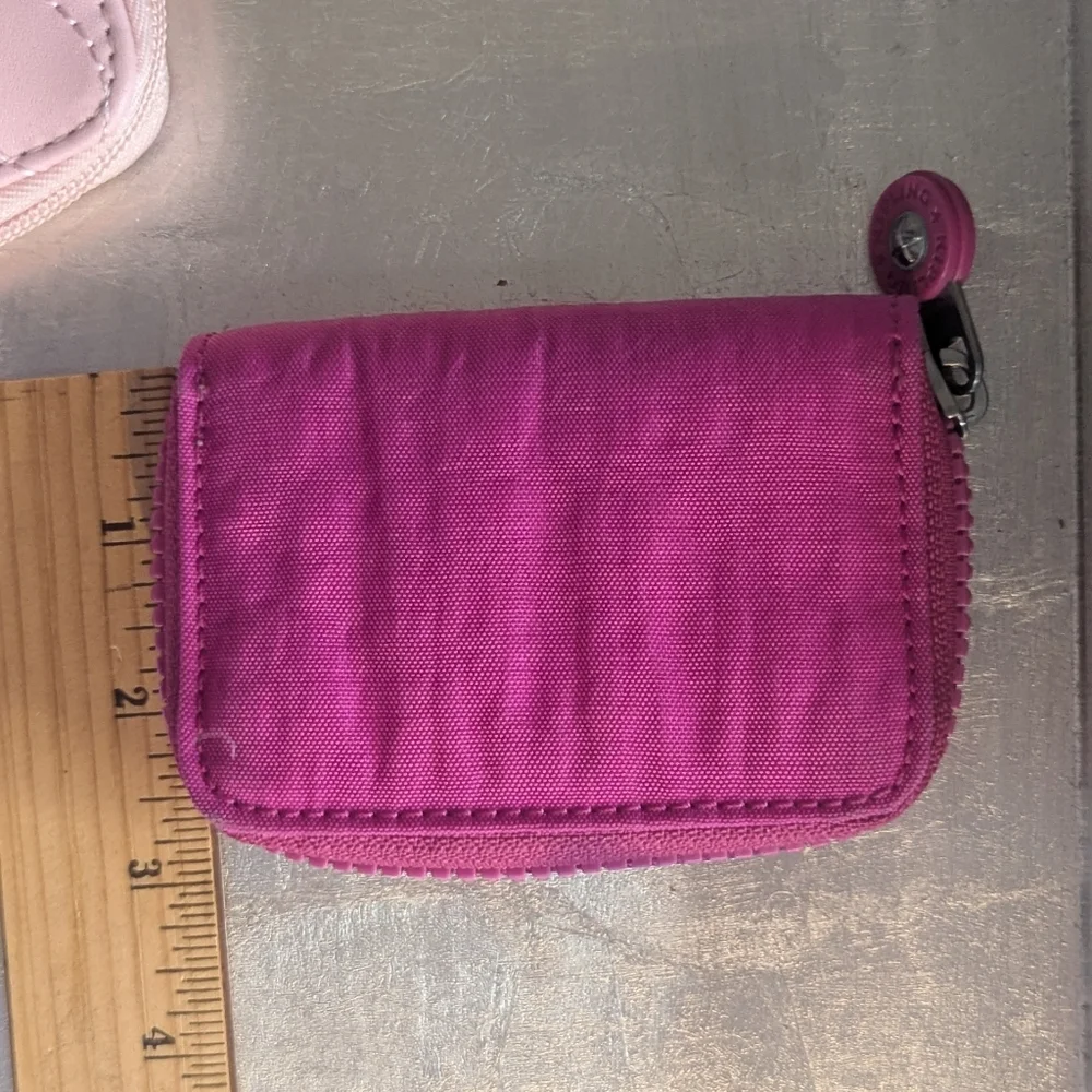 🩷 Kipling Live Light Pink Hearts Cosmetic Bag, Wallet CC Holder